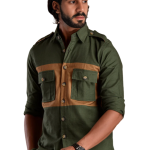 Forest Green Hunt Style Cotton Shirt - Premium Outdoor Style | Jaipurio